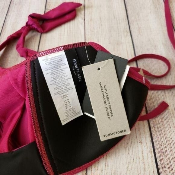 Kenneth Cole Cutout Halter Plunging Neckline One-Piece Swimsuit - Picture 8 of 9